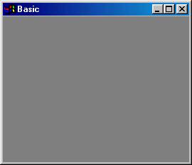 wxWindows most basic application - the empty frame