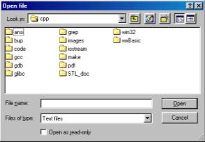 File Open Dialog