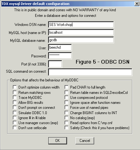 Figure 5 - ODBC DSN