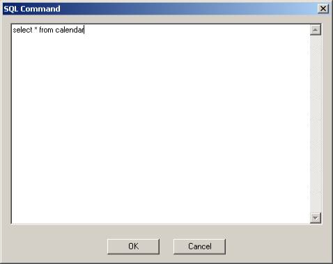 Figure 9 - SQL statement dialog