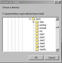 Directory Chooser Dialog